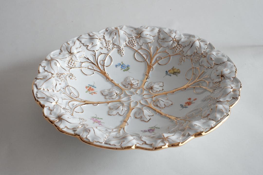 マイセン　Meissen ゴールドヴァインレリーフ　プレート 　飾り皿