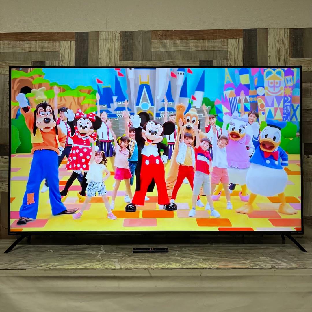 全国送料込❣️使用少々ORION65型スマートテレビ2023年製動画アプリ多数搭載