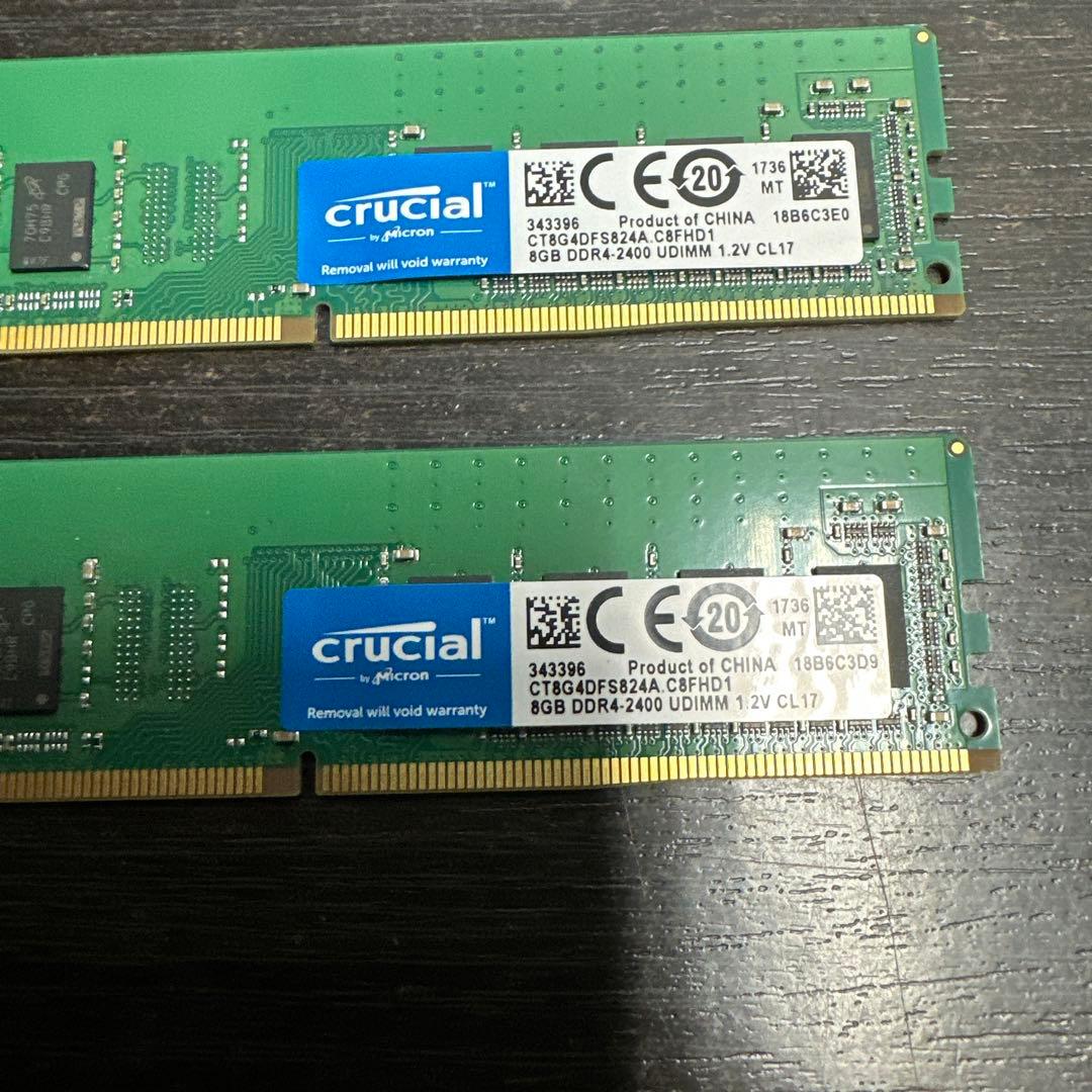 crucial デスクトップPCメモリ 8GB×2枚