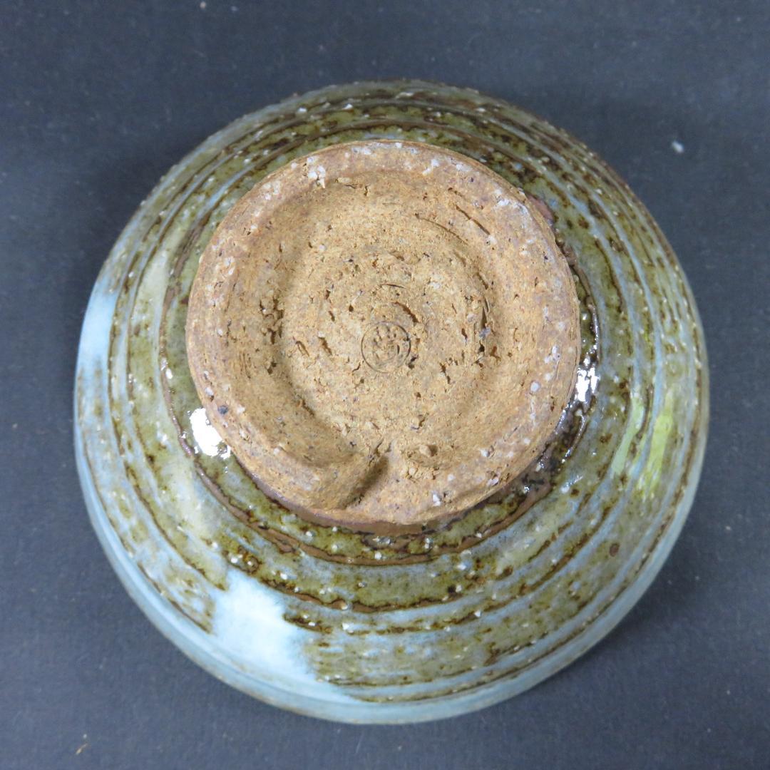 茶碗 銘 ろくろ目 白釉 抹茶碗 茶器 茶道具 茶の湯 在銘