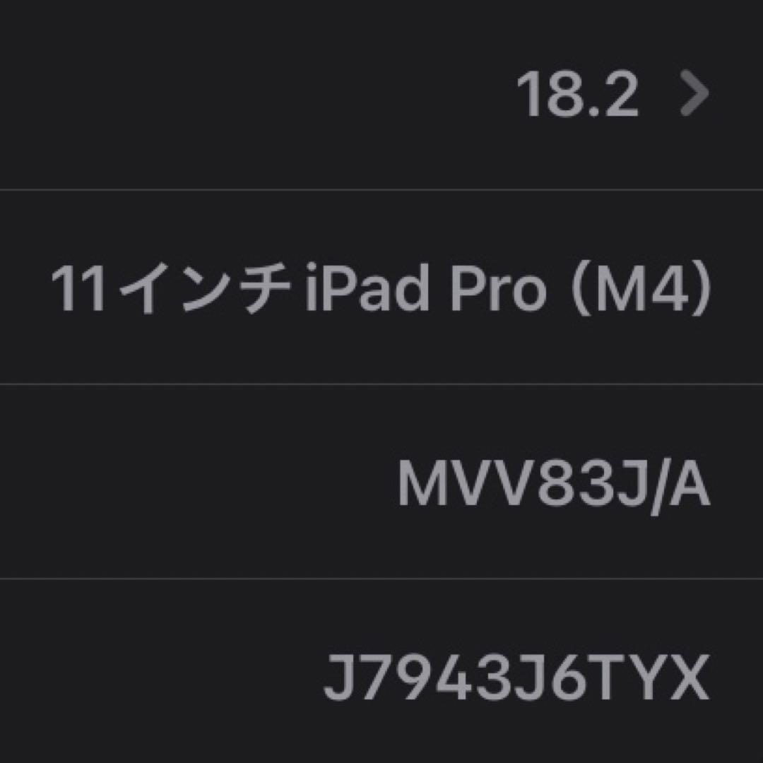 (即日発送・即対応)iPad Pro(M4)11インチスペースブラック120hz