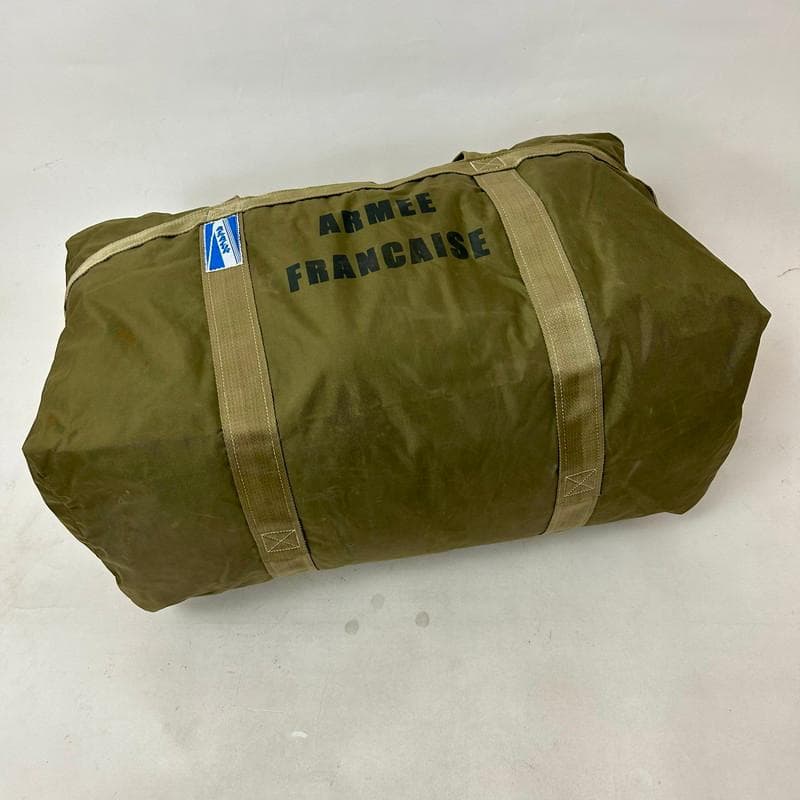 【希少】フランス軍 AERAZUR パラシュートバッグ 65L 金属製ジッパー