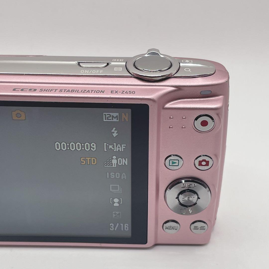 動作確認済みCASIO EXILIM EX-Z450 ピンク　コンデジ