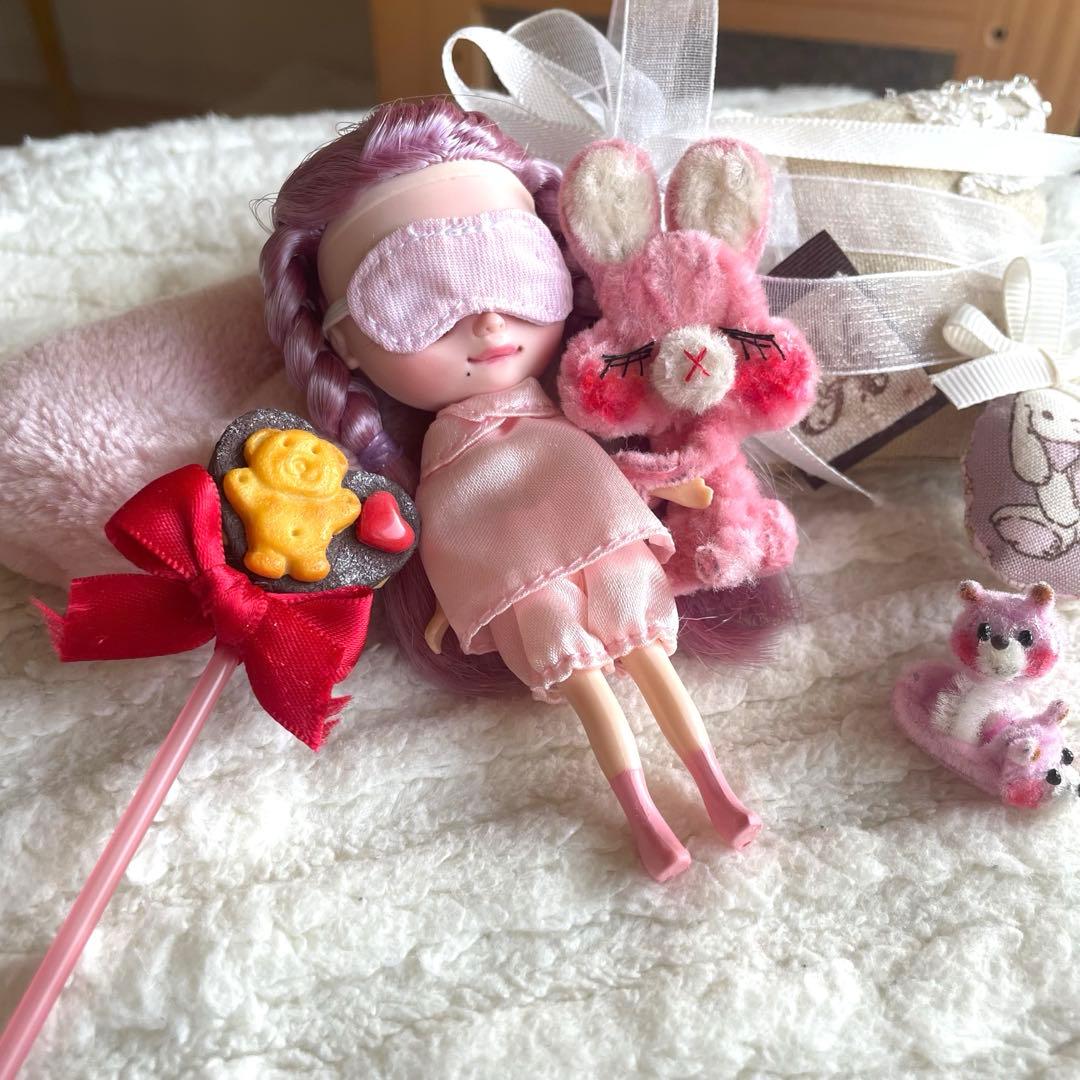 ♡おやすみ抱きつきうさたん　♡ちびくまさんルームシューズ　ドール靴　blythe