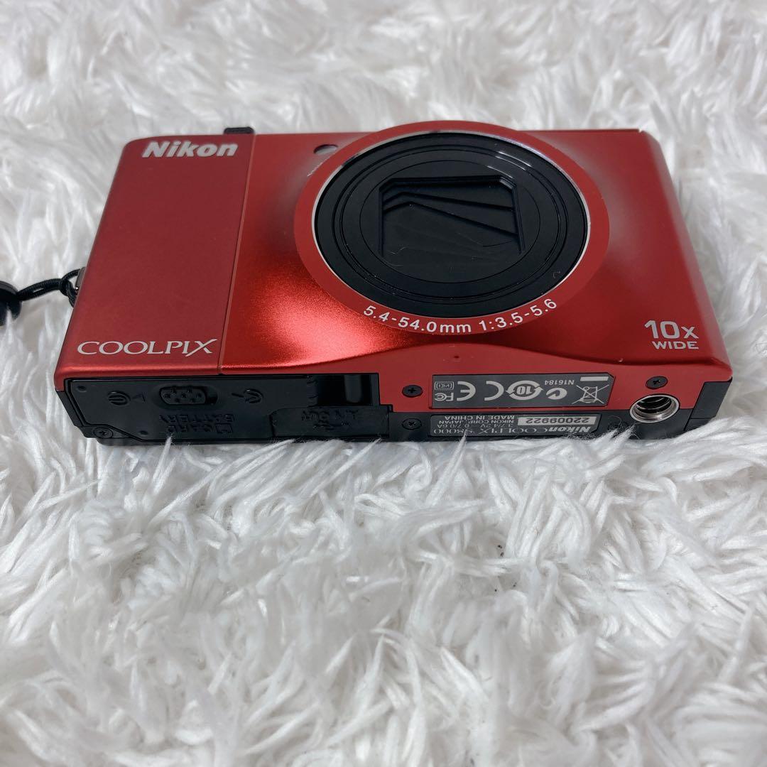 Nikon COOLPIX S8000 レッド デジカメ ニコン クールピクス