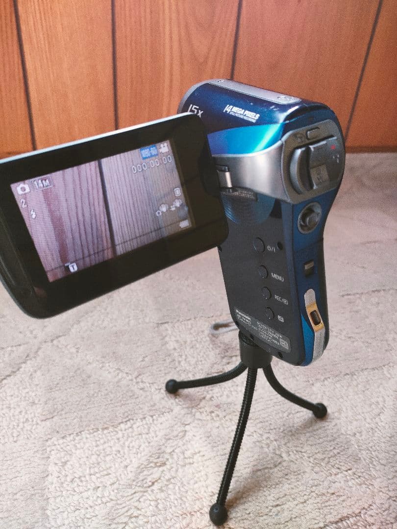 パナソニック Panasonic HX-WA2 デジタルムービーカメラ 青 ブル