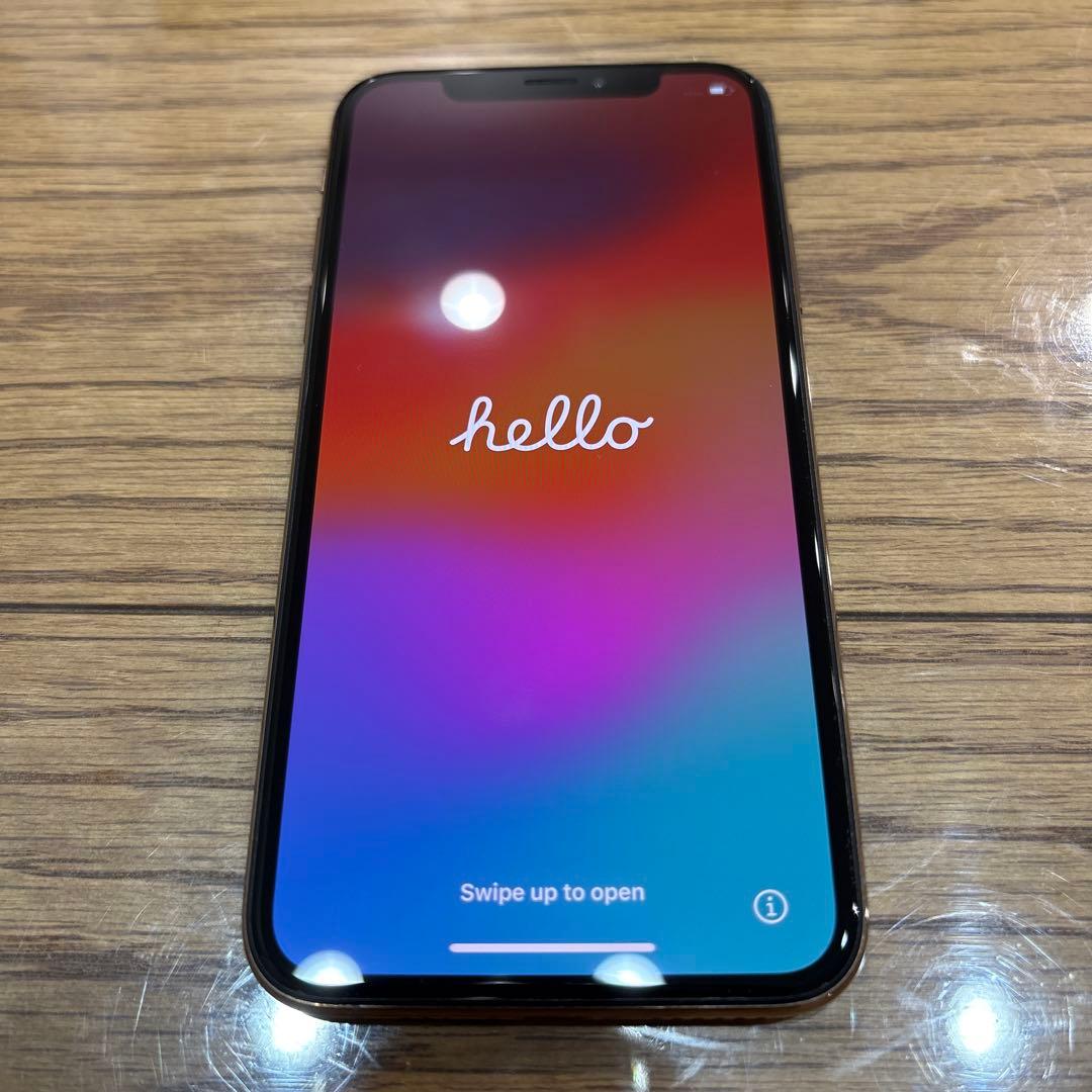 iPhone XS 64GB ゴールド SIMフリー バッテリー77% 動作良好