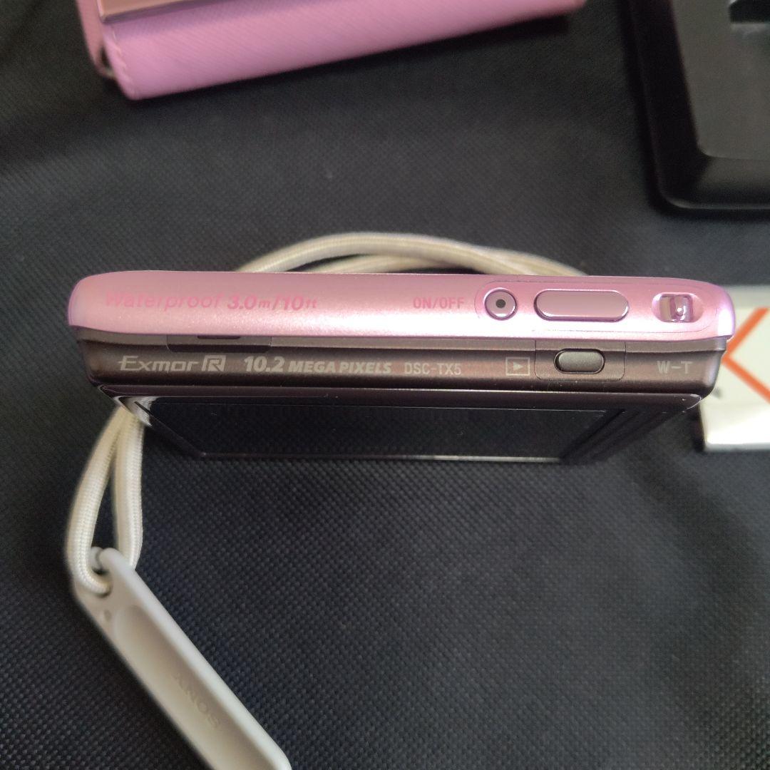 SONY 防水デジカメ　 Cyber-shot DSC-TX5 ピンク　ケース付