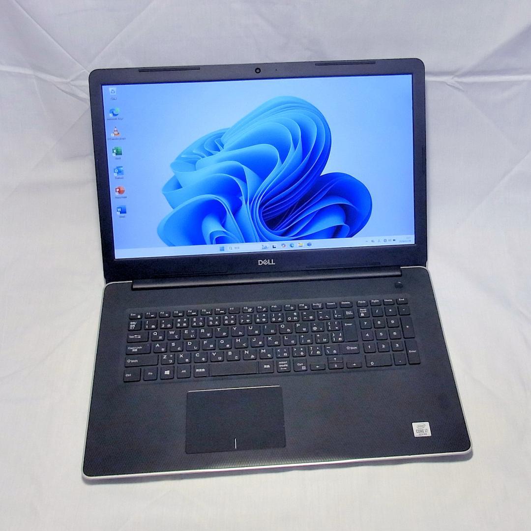17型デルノートパソコン／第10世代／i7／SSD／オフィス／Windows11