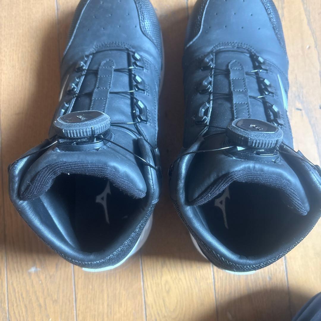 Mizuno ボアシステム ブラック安全靴　F1GA220309 26センチ