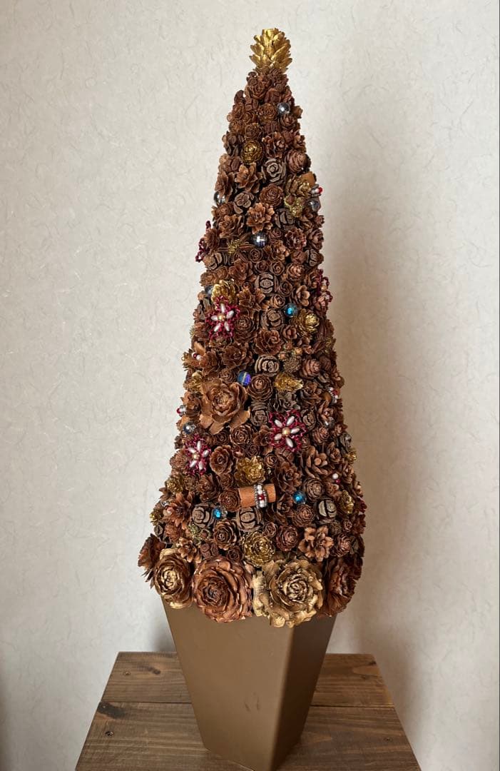 【ハンドメイド】木の実トピアリー　57センチ