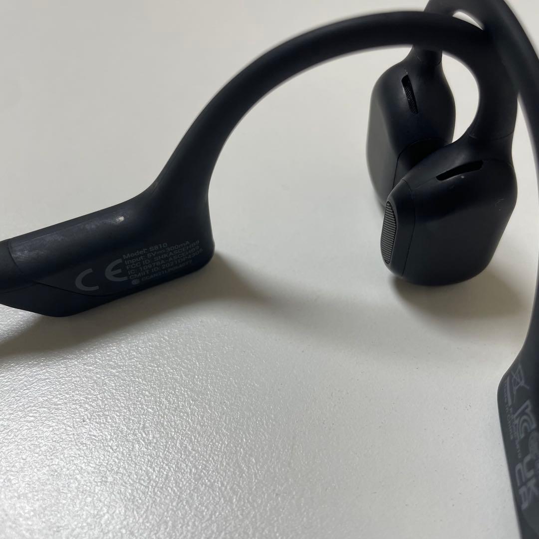 SHOKZ OPENRUN PRO骨伝導イヤホン　ブラック