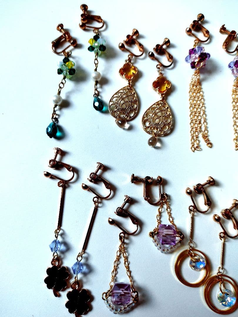 ハンドメイド イヤリング 8点セット