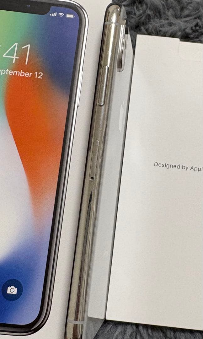 iPhone X 64GB シルバー 箱付き 本体
