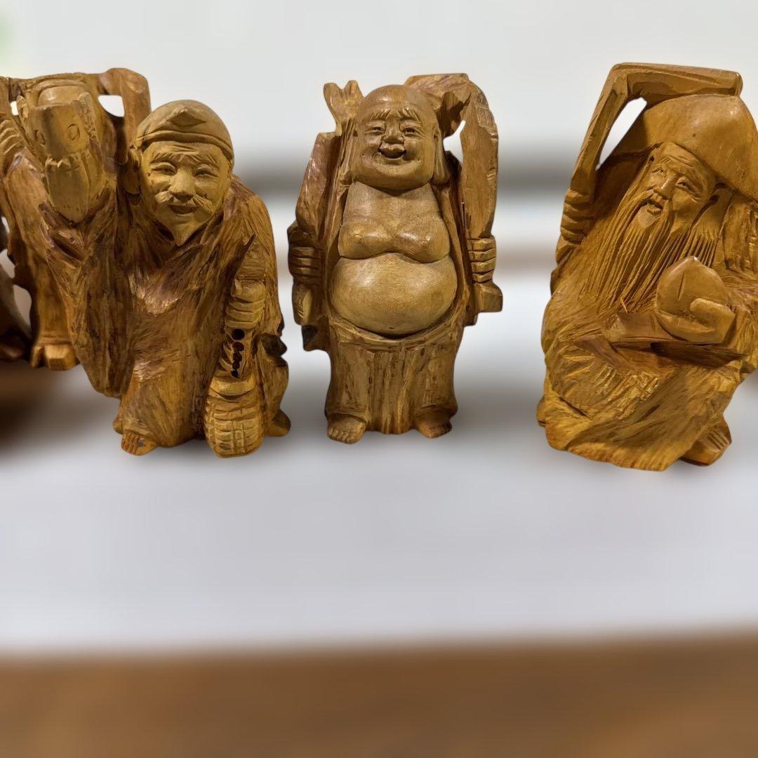 七福神　木彫り