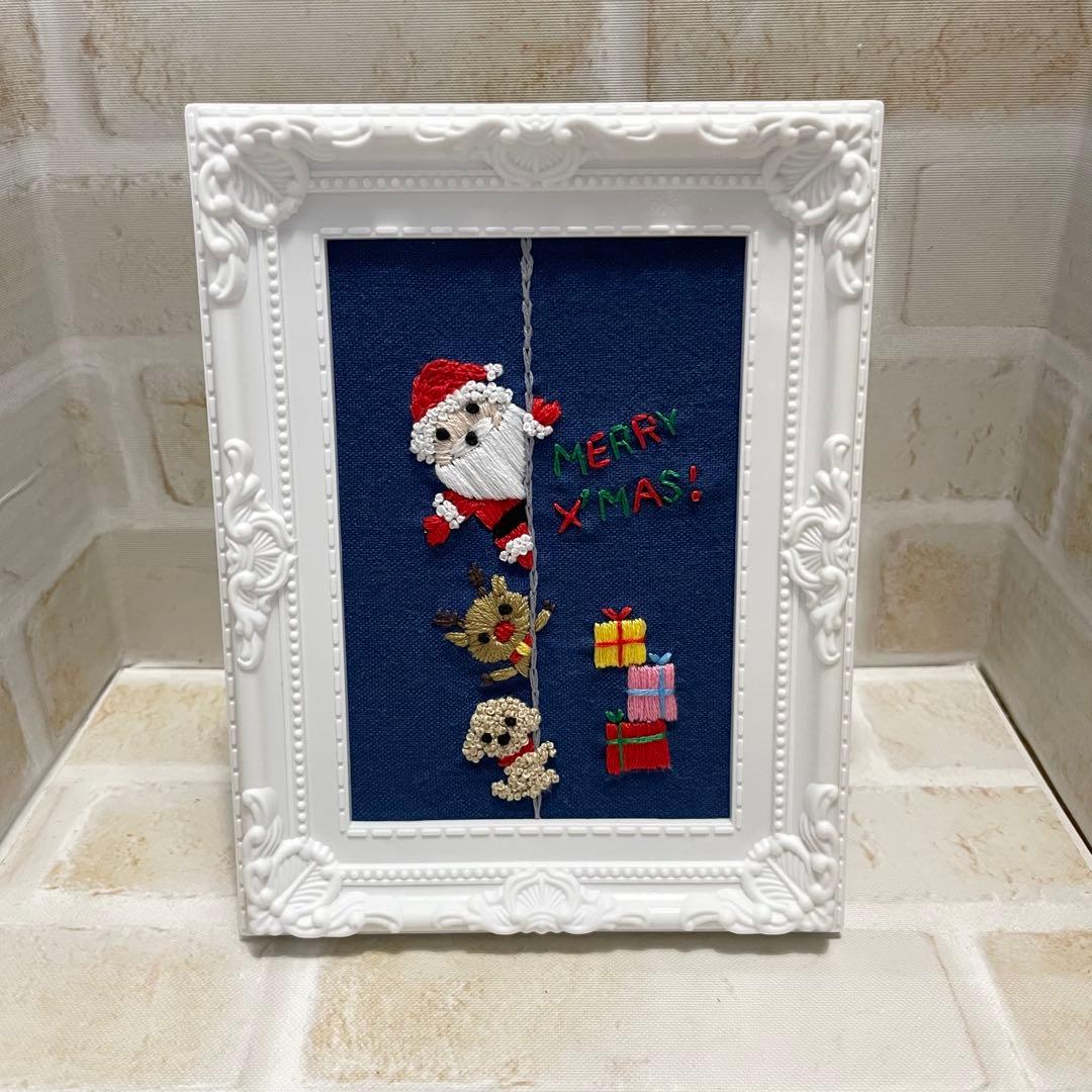 モコママ　刺繍　フレーム