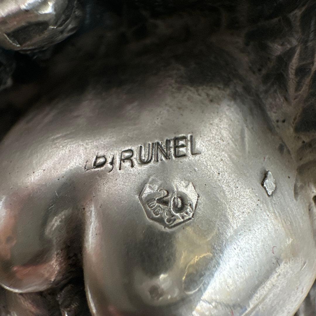 BRUNEL フルーツオブジェ　銀＆金メッキ　置物