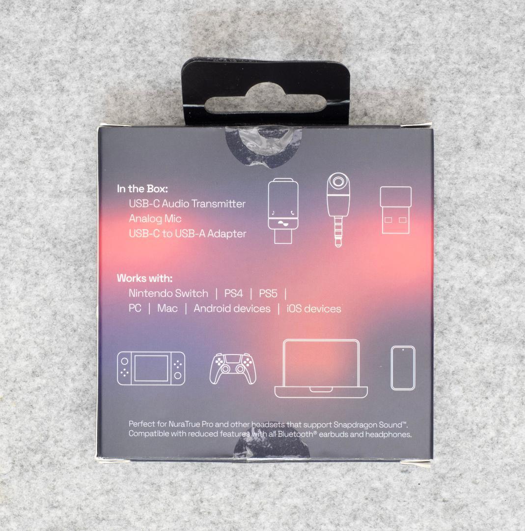 イヤホン Nura Bluetooth 5.3 Audio Transmitter