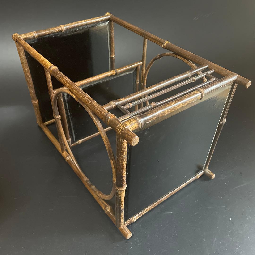 時代物　竹花台　茶棚　茶道具