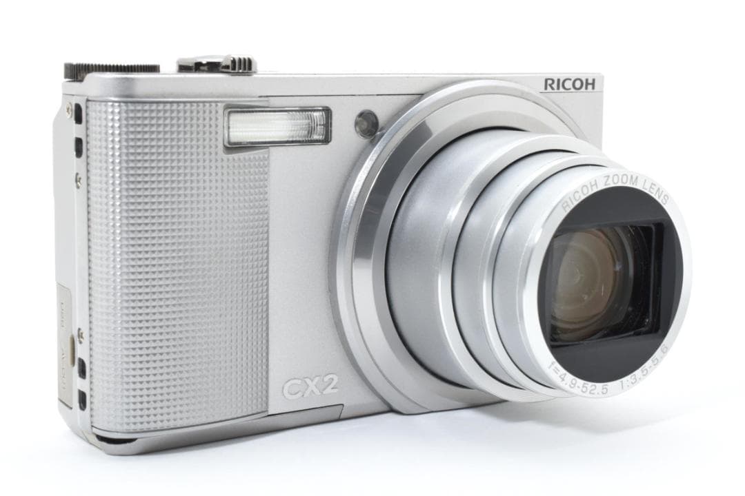 【純正バッテリー＆充電器付】 RICOH リコー CX2　シルバー コンデジ