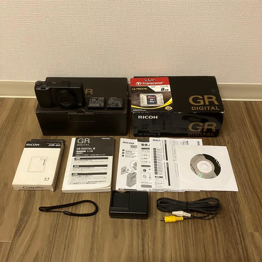 RICOH GR DIGITAL III 箱付き 予備バッテリーあり