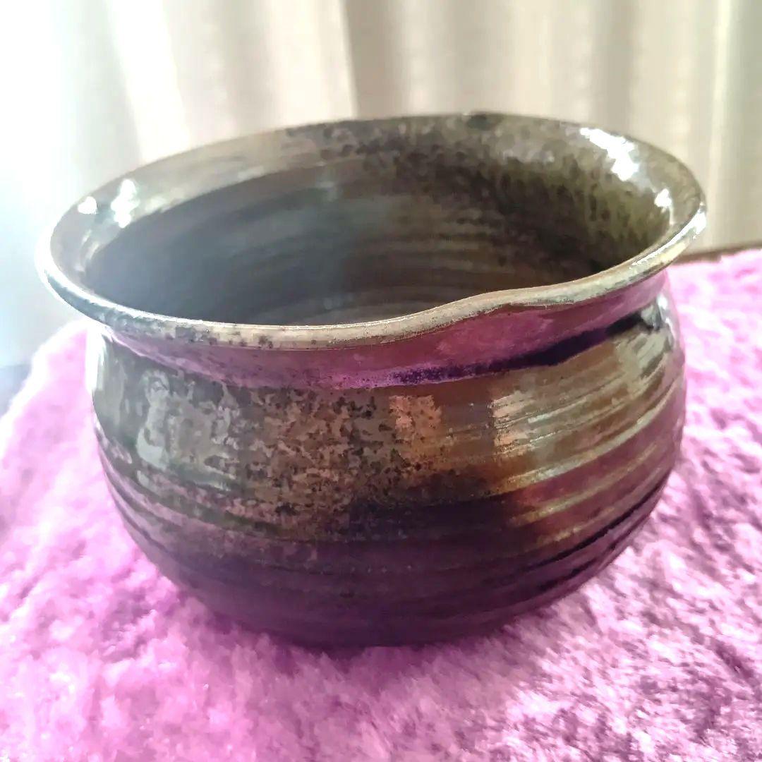 骨董品 唐銅 建水 茶道具 陶印あり 紙箱付 古道具 茶席 水こぼし 茶器 美品