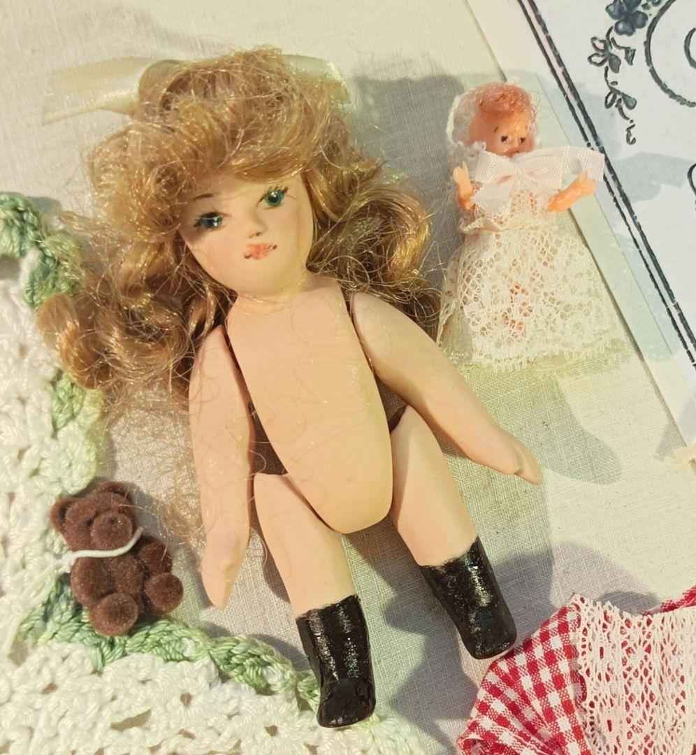 ビスクドール　ミニョネット　ミニチュア　Handmade