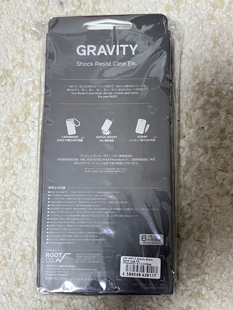 新品未開封 ROOT CO GRAVITY Shock　iPhone13Pro用