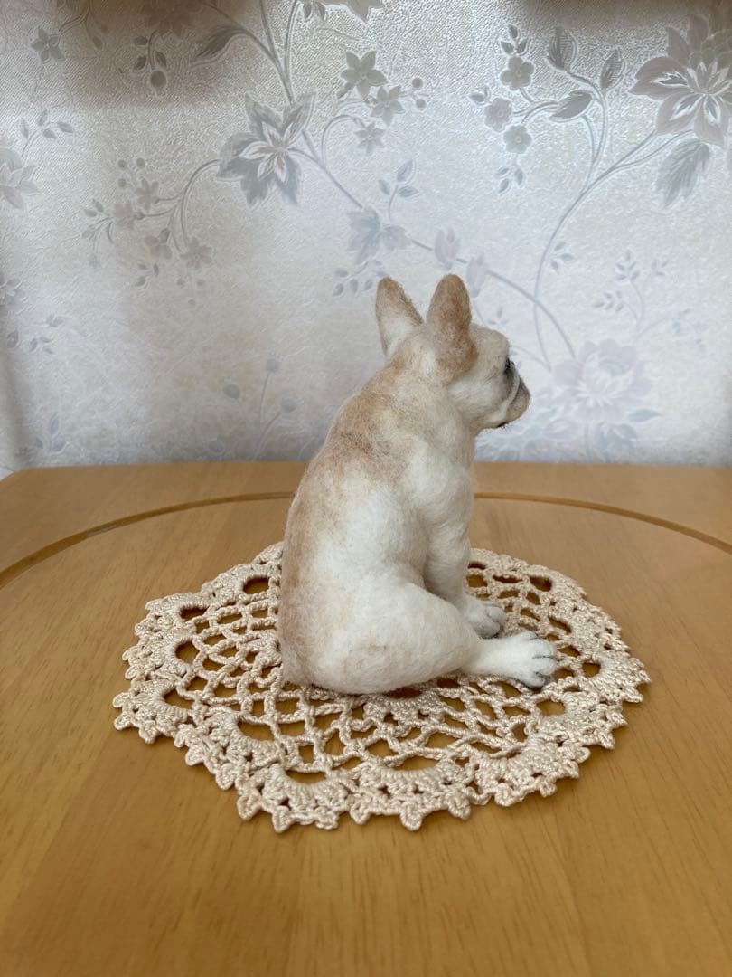 羊毛フェルト　ハンドメイド　フレンチブルドッグ