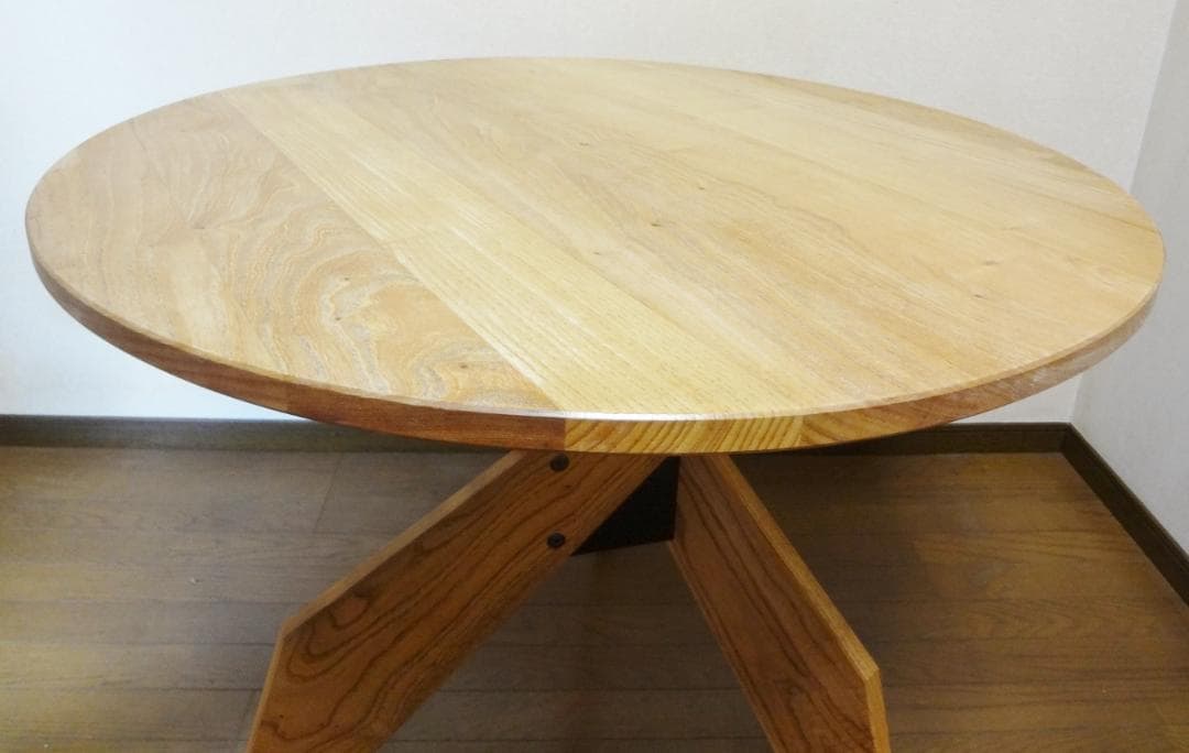 送料込【良品　　24万円】AJIM　アジム　スクリューテーブル　丸テーブル　北欧