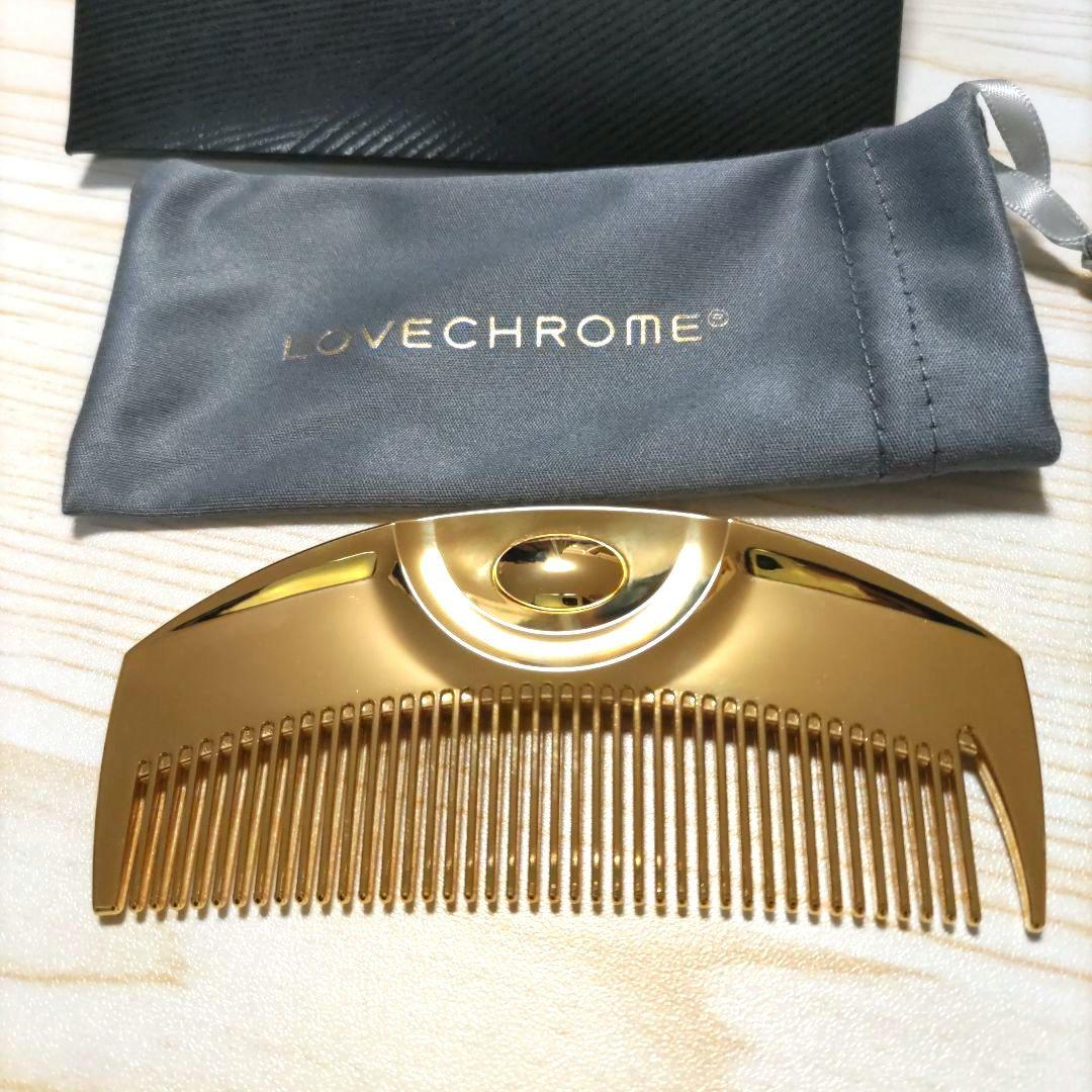 LOVECHROME ラブクロム ゴールド コーム ポーチ付き
