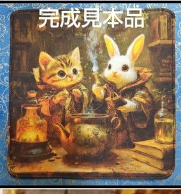 オーダーページ　ハンカチ　苺　シマエナガわんこ柄1/17ハンドメイド
