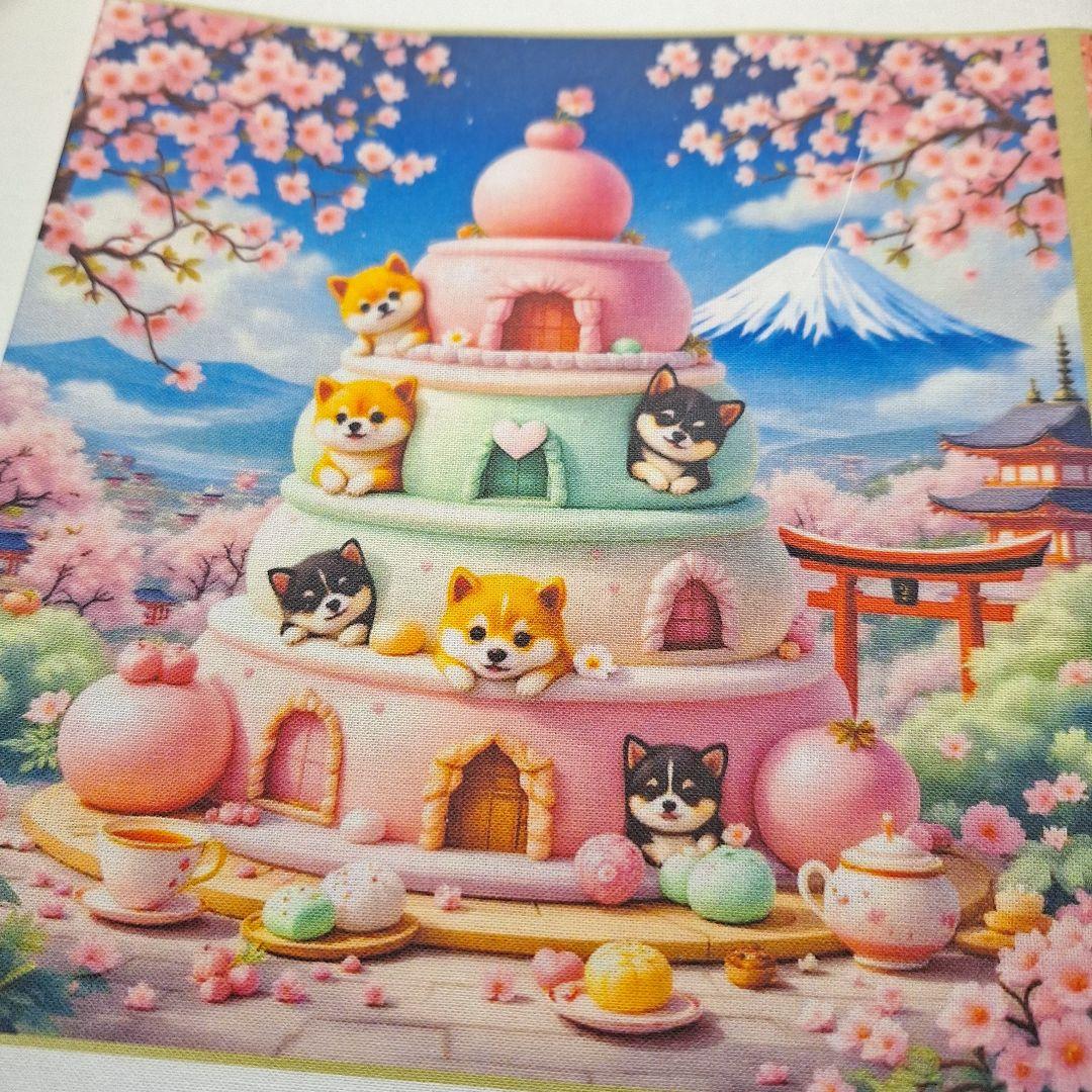 激レア柴犬パネル生地　ハンドメイド　CK様パネル生地