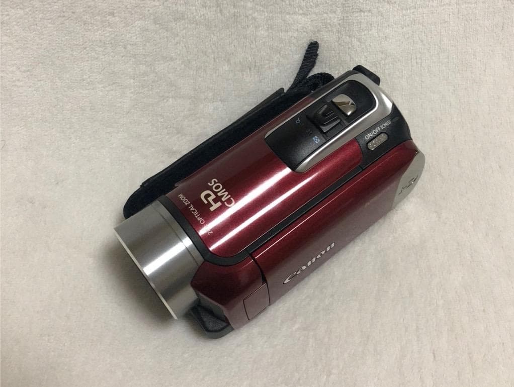 美品 Cannon キャノン ビデオカメラ HFR10 ズーム 取説 専用ケース
