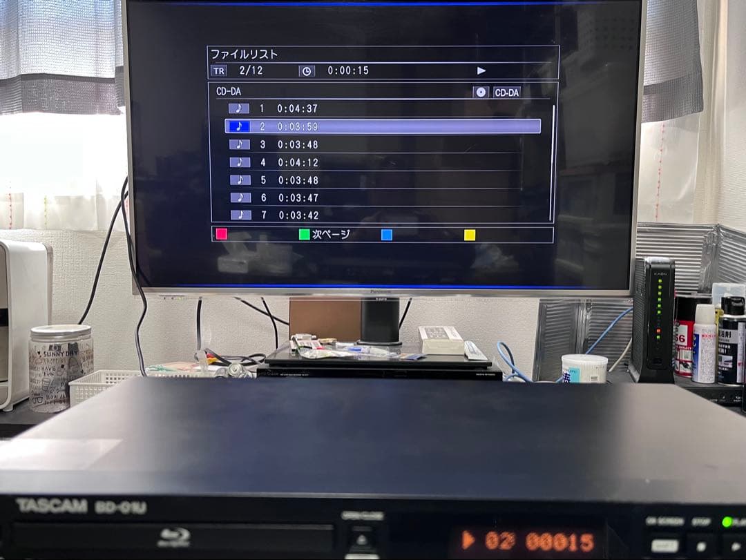 TASCAM タスカム　ブルーレイプレイヤー　BD-01U