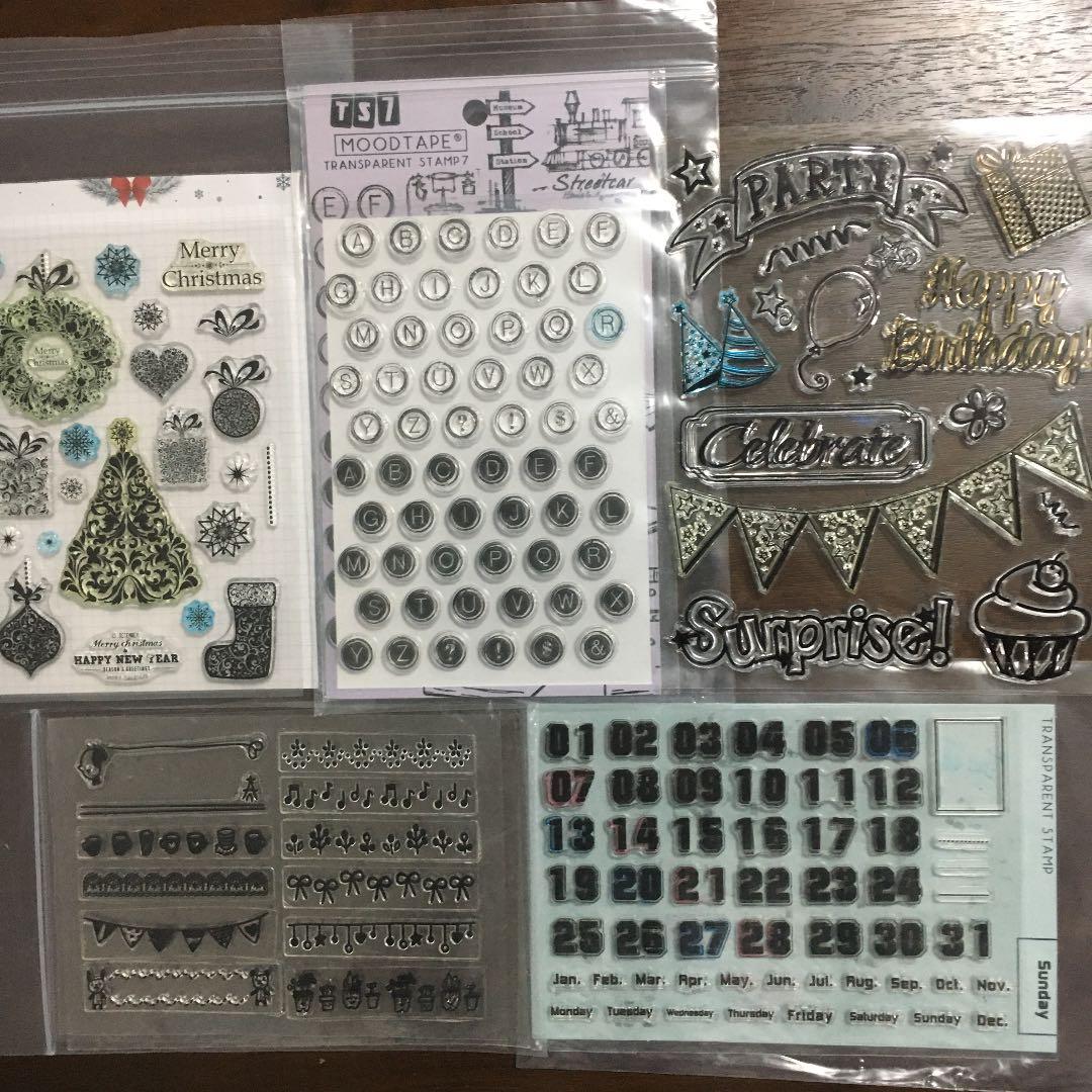 【クリアスタンプセット】お得！！着いたらすぐ使える！！