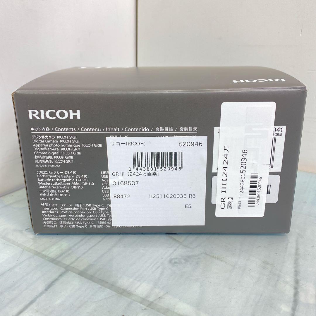 RICOH GR lll GR3 デジタルカメラ リコー　ショット数1822回