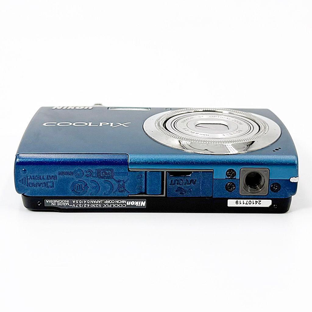 ニコン COOLPIX S230 ダークブルー コンデジ カメラ 中古