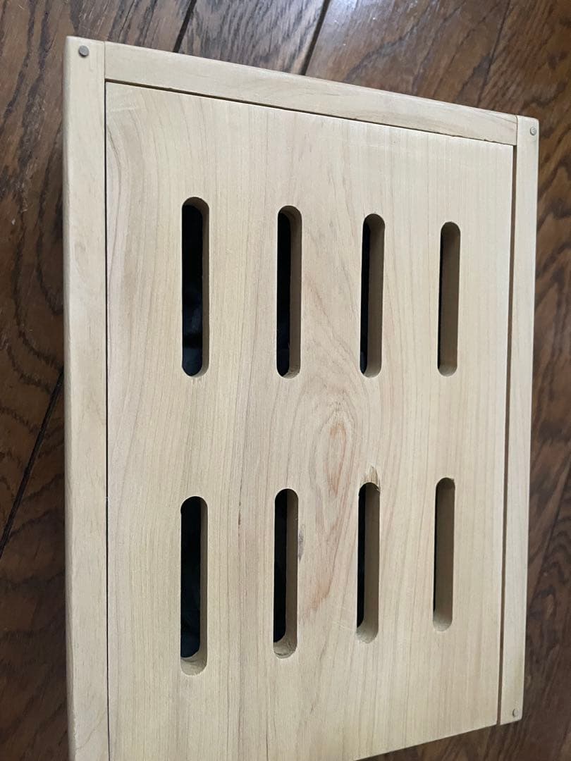 風呂ヒノキ箱 Relaxation Stone BOX ブラックシリカ 天照石