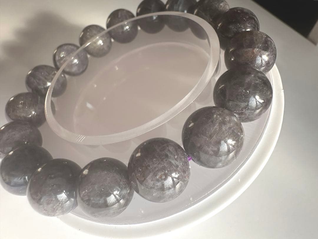 アイオライトサンストーン12mm／17cmブレスレット