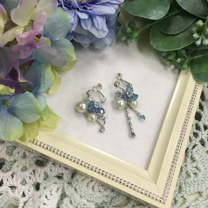 クラリネット♬イヤリング  シルバーピアス