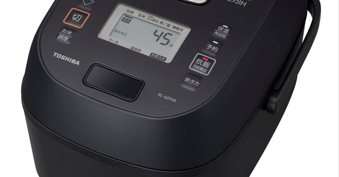 TOSHIBA(東芝) 炊飯器 3.5合 RC-6ZPXR(K) 【圧力IH】
