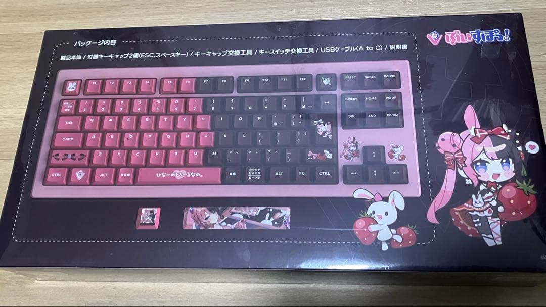 橘ひなの　VSPO! GEAR 限定版 ゲーミングキーボード