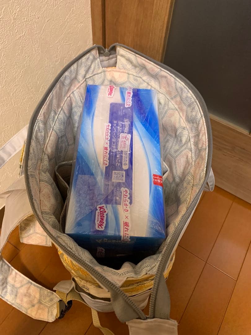 帯リメイクリュック（大）❤️ 蒔絵色紙文　兆寿❤️