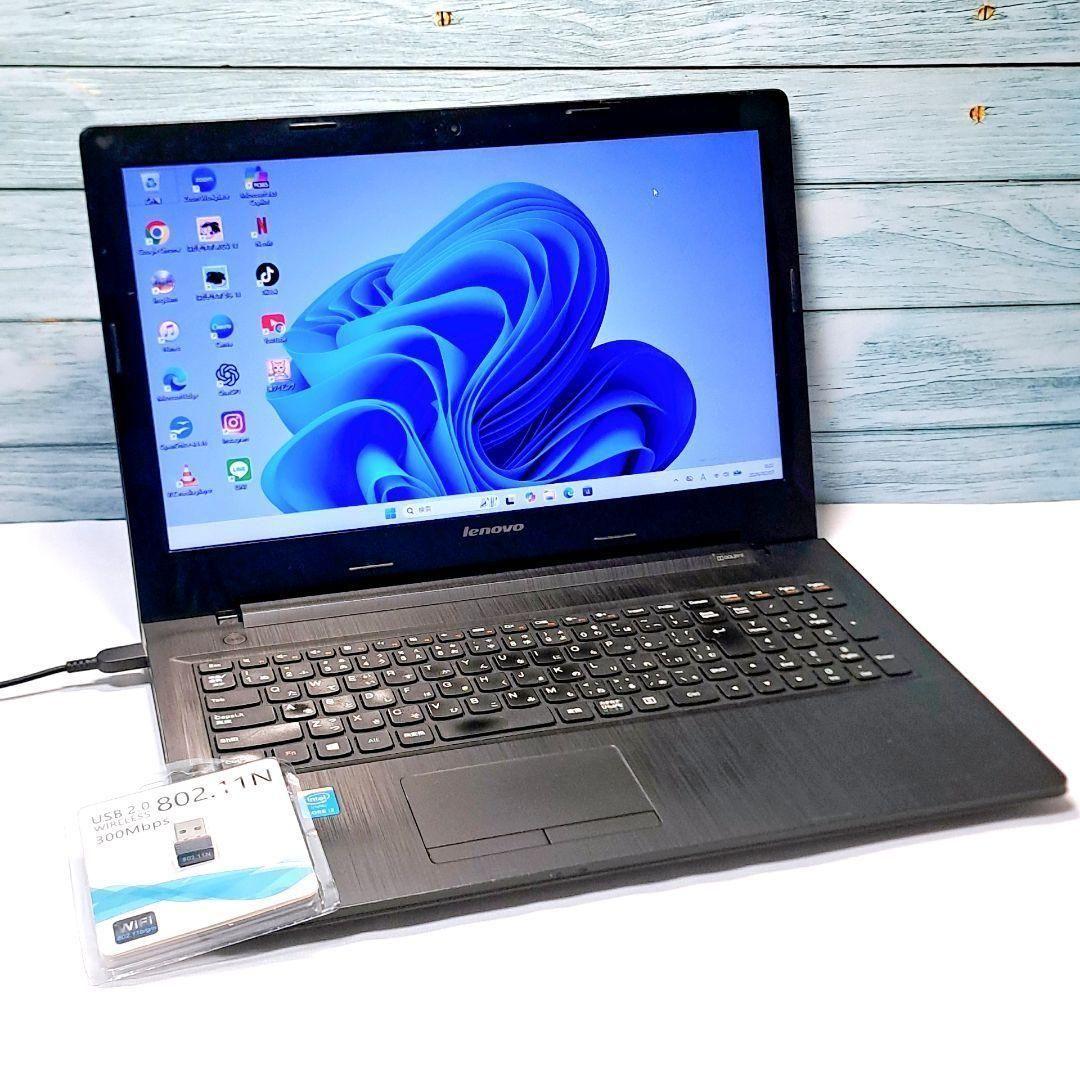 J98【訳あり】 Windows11 レノボノートパソコン i3/8GB