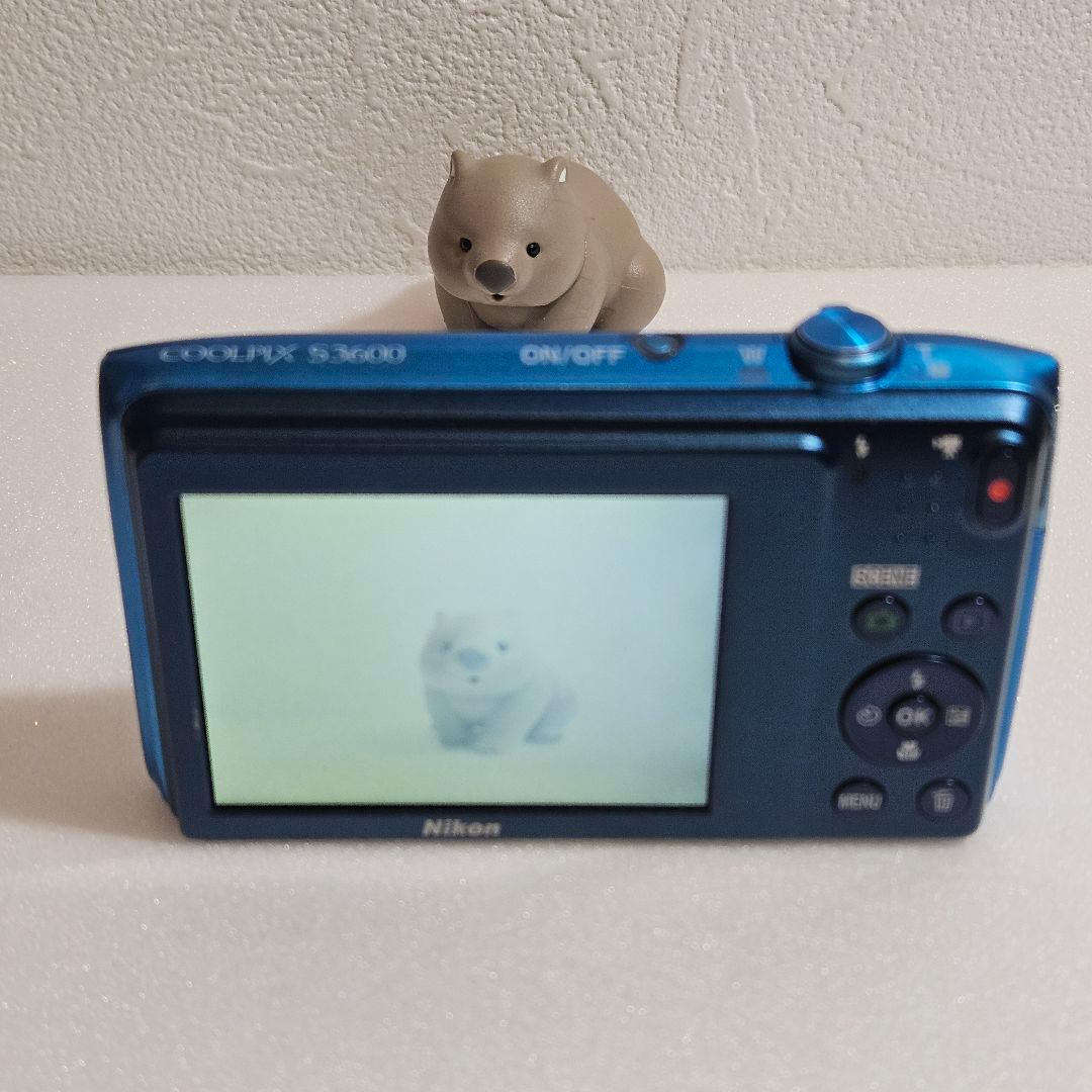 Nikon COOLPIX S3600 ブルー 動作確認済 8倍ズーム