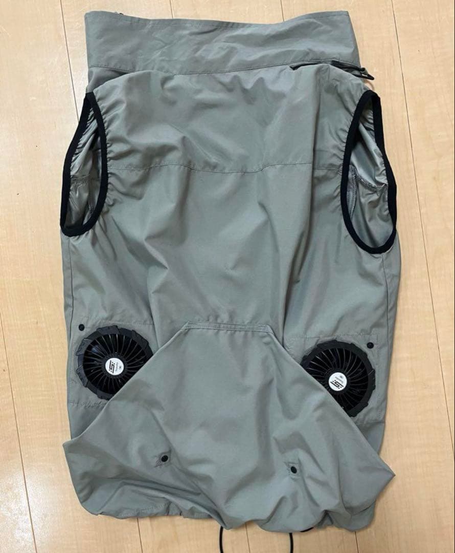 空調服 ワークマン ウィンドコア ダスティグリーン S バッテリーファンセット