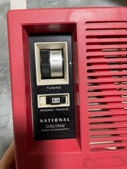 National　ポータブルレコードプレーヤー