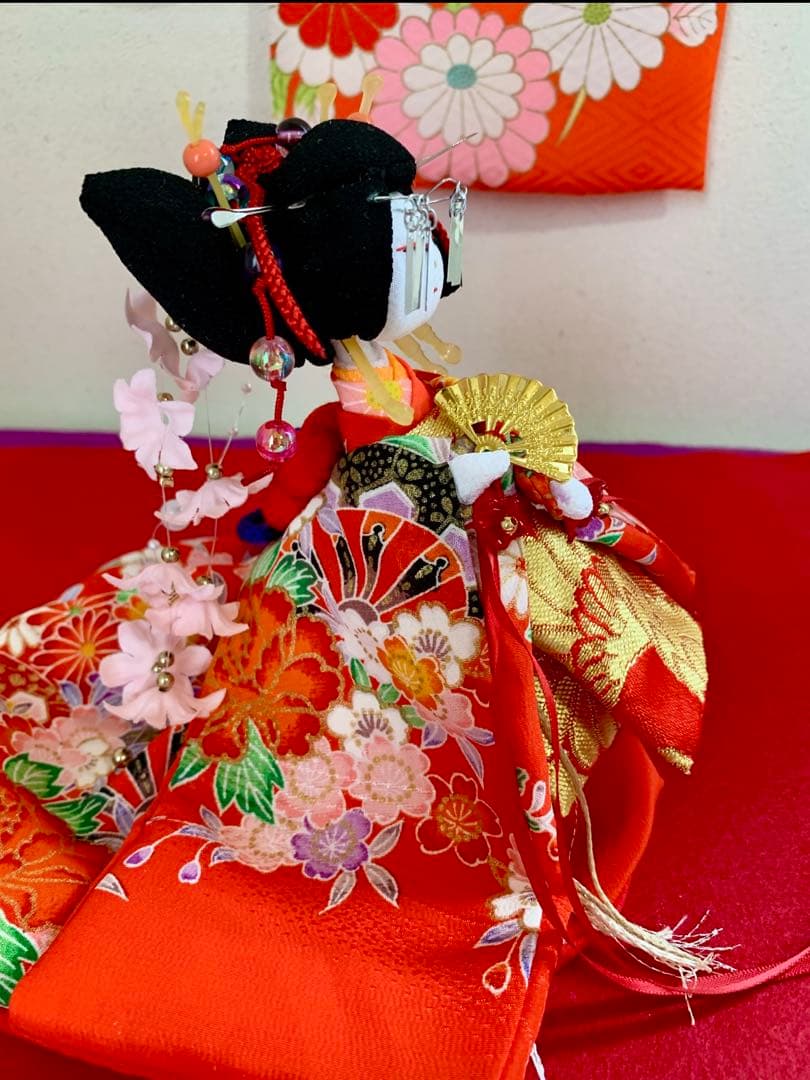 ちりめん細工　花魁と禿ちゃん　ハンドメイド