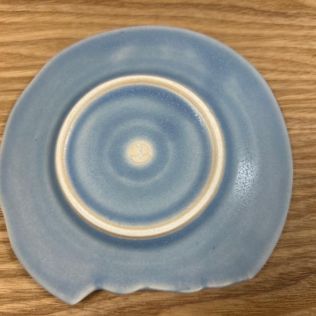 作家　陶芸作家　人気作家　うつわやみたす　希少　プレート　うさぎ　ブルー小